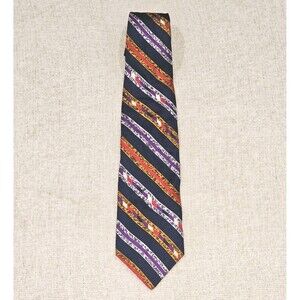 Vintage Mondo Di Marco Firenze Mens Silk Tie 3.5" x 57" Hand Made Italy Abstract